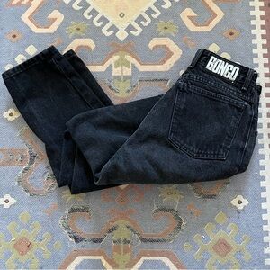 Vintage 1990s BONGO Black Jeans. Size 11